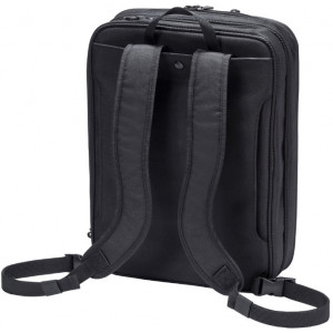 Dicota D30925 Top Traveller Dual ECO 14"-15.6", Eco-friendly shoulder bag and backpack with protection and convenience, Black