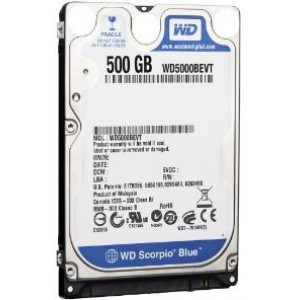 2.5" HDD  500GB-SATA- 8MB-5400 Western Digital "Blue (WD5000LPCX)"