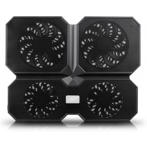"Notebook cooling pad Deepcool MultiCore X6, 15.6"", 2x100mm fan + 2x140mm fan
Overall Dimension :  380X295X24mm 
 Fan Dimension :  Ф140X15mm/Ф100X15mm 
 Net Weight :  900g 
 Warranty :  1Year
 Rated Voltage :  5VDC
 Operating Voltage :  4.5~5VDC 
