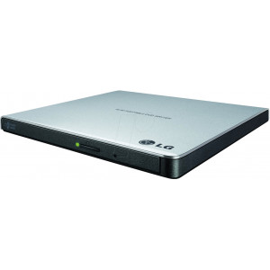  LG GP57ES40 Silver External Slim DVD+-R/RW Drive, 8x DVD+-R/8x DVD+-R DL/5x DVD-RAM/24xCDR/ 24xCDRW /8xDVD/24xCD, USB 2.0 (unitate optica externa DVD-RW/оптический привод внешний DVD-RW)