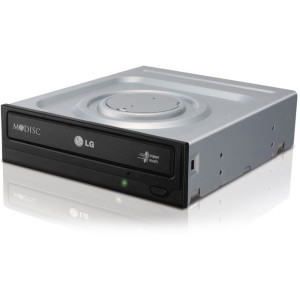   LG SuperMulti DVD-RW GH24NSD1 Black, M-DISC Support, SATA, Dual Layer, 24xDVD+-R/8x DVD+-R DL/5x DVD-RAM/48xCDR/ 32xCDRW /16xDVD/48xCD (unitate optica interna DVD-RW/оптический привод внутренний DVD-RW)
