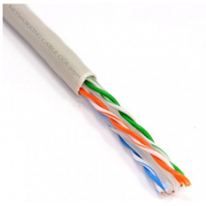 Cable UTP Cat.5E, CCA,24awg 4X2X1/0.50, solid gray, APC Electronic