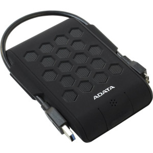 HDD 1000Gb 2.5", USB3.0, ADATA DashDrive Durable HD720, Rubber Black, IP68 Waterand Dust Resistant/Shock-Resistant(Military MIL-STD-810G 516.5 drop te