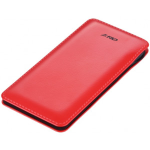 F&D Power Bank Slice T2 (8000 mAh), Leather Texture, LED Power Indication, Red