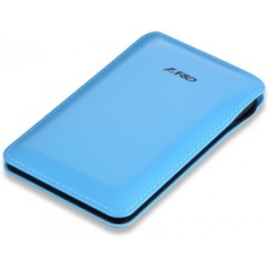F&D Power Bank Slice T2 (8000 mAh), Leather Texture, LED Power Indication, Blue