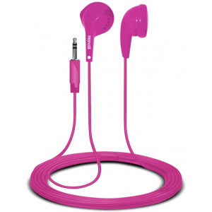 MAXELL "EB95" Pink, Earphones with in-line Microphone, Hands free calling features, Flat cable, Cord type cable 1.2 m