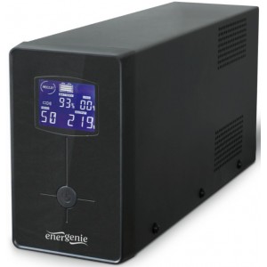 Gembird EnerGenie EG-UPS-032, 850VA / 510W, UPS with AVR, Output sockets: 2 pcs x C13, 1 pc Schuko outlets, LCD display , USB port