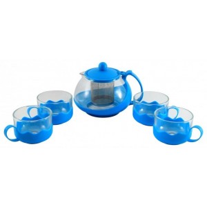 Hoffmuller HLSETB ЗАВАРОЧНЫЙ ЧАЙНИК 750 мл + 4 ЧАШКИ 150 мл Hoffmuler