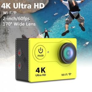   EKEN Action Camera H9, 2" TFT LCD, Ultra HD 4K @ 15fps (3840*2160 pixels), 170°, Photo 12MP, WiFi 802.11 b/g/n, Water proof case, micro HDMI, micro USB, 1050mAh lithium battery