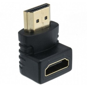 Adapter HDMI-miniHDMI  Brackton ADA-HMN.B,  Adapter HDMI female to HDMI Mini male, ULTRA HD, High Speed HDMI® with Ethernet, 2160p, 3D, ATC, ARC, ACE, HEC, golden contacts