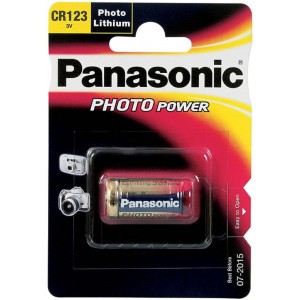 CR123A  Panasonic "PHOTO Power" 3V, LITHIUM, Blister*1, CR-123AL/1BP