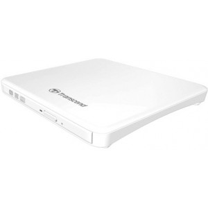 External Slim DVD-RW Drive Transcend "TS8XDVDS", White, SuperSlim (13.9mm) (USB2.0), Retail