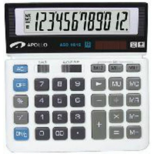 Калькулятор ASD-1612 12-позиционный экран, двойное питание, двойная память