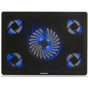 "Notebook Cooling Pad MODECOM SILENT FAN MC-CF15, 17"", 1x140mm, 4x70mm, 2xUSB
NOTEBOOK COOLER
- Dimensions (L x W x H): 390 x 290 x 25mm
- Weight: 700g                        

FAN 140mm
- Rated voltage: 5VDC
- Rated current: 0,15 +/- 0,02A
- FAN