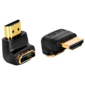 Cable HDMI to HDMI90°  1.8m  Gembird  male-male90°, V1.4, Black, CC-HDMI490-10, One jakc bent 90°