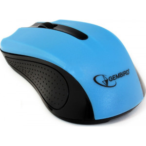 Mouse Gembird   Wireless "MUSW-101-B" Blue, USB, 2.4 GHz, 1200 DPI, 2 pcs x AAA