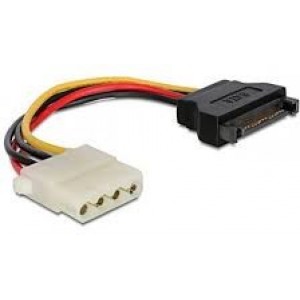 Cable SATA (male) to Molex (female) power cable, 0.15 m, Gembird, CC-SATA-PS-M