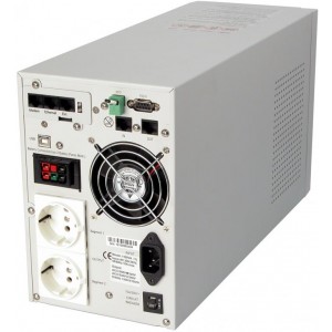 "UPS PowerCom VGD-1000A On-Line, LCD, USB,SNMP SLOT, External Battery Connector
Cold start function (DC power on) 
Lightning and surge protection 
Battery replacement warning 
Schedule shutdown & reboot 
Hot swappable battery by user 
Emergency Powe