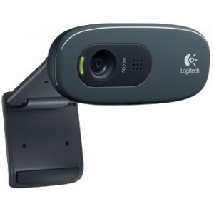 Logitech Webcam C270, Microphone, HD video calling (1280 x 720 pixels), Photos: Up to 3 megapixels (soft. enh.), RightLight, RightSound, USB 2.0