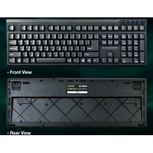 ZALMAN "ZM-K650WP", Full Waterproof Keyboard, USB, Black