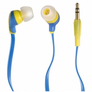  Defender Stereo Earphones Juicy MPH-811 (63811), Yellow/Blue, for MP3/iPhone/PC, Cable Length: 1.2m