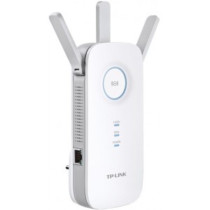 Wireless Range Extender TP-LINK "RE450", 1750MbpsExpand Wi-Fi Network for Ultimate PerformanceExpanded 450Mbps on 2.4GHz + 1300Mbps on 5GHz totals 1750Mbps Wi-Fi speedsThree adjustable external antennas provide optimal Wi-Fi coverage and reliable connect