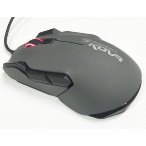 ROCCAT Kova (Grey) / Pure Performance Gaming Mouse, up to 3500dpi (7000dpi with Overdrive Mode), 12 programmable buttons, Pro-Optic (R6) sensor, 16.8M Multi-color illumination, ARM MCU+ onboard memory, EASY-SHIFT[+]™, USB
