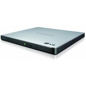 External Slim DVD-RW Drive LG "GP57ES40", Silver, (USB2.0), Retail
