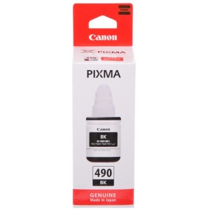Ink Bottle Canon GI-490 Bk, black, 135ml for PIXMA G1400/G2400/G3400