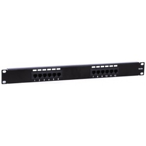 12 port patch panel cat.5e, LY-PP5-02
