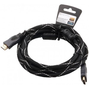 Cable HDMI 3m - Brackton(Zignum) "Basic" X-HC000-015LC, 3 m,, High Speed HDMI® Cable with Ethernet, male-male, with gold plated contacts, double shielded, with dust caps