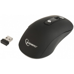 Gembird MUSW-106, Wireless Optical Mouse, 2.4GHz, 6-button, 1200/1600dpi, Nano Reciver, USB, Red
