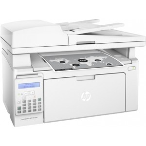 HP LaserJet Pro MFP M130fn Print/Copy/Scan/Fax up to 23ppm, 256 MB, 35-sheets ADF, 2-line LCD Display, 600dpi, up to 8000 pages, HP ePrint, Hi-Speed USB 2.0, Fast Ethernet 10/100Base-TX, CF217A (~1600 pages 5%), White