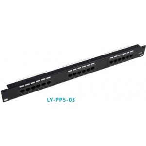 18 port patch panel cat.5e, LY-PP5-03