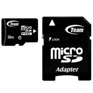  32GB Team MicroSDHC 32GB Class 10 + Adapter MicroSD->SD, TUSDH32GCL1003 (card de memorie/карта памяти)