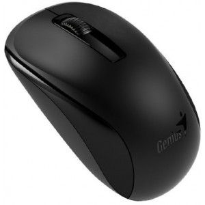 (31030127101) Genius NX-7005 Black, Wireless 2.4GHz Optical Mouse, Nano receiver, 1200 dpi, Extends battery life up to 18 months, Battery Low Indicator, Rubber hand grip, Slot receiver, USB, Black