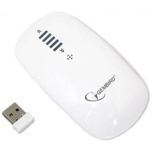 Mouse Gembird  Touch Wireless , Phoenix series, 1200Dpi, White, USB, MUSW-PT-001-W