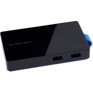 HP USB Travel Dock - 1*VGA, 1*HDMI, 1*LAN (RJ-45), 1*USB 3.0, 1*USB 2.0