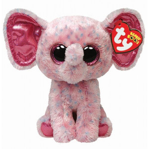 BB ELLIE - pink speckled elephant 24 cm