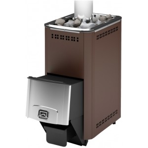 ТАМАНЬ 20 Т Печь для бани ТЕПЛОДАРот 12 до 20 м3  / масса камней - 45 кг/  O дымохода 115В глубокой топке (400 мм) помещаются полноразмерные дроваТопка из конструкционной стали, конвектор окрашен, печь топится из смежного помещения 4607151296779