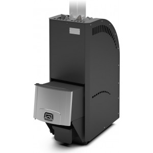 КАСКАД-18 ЛП Печь для бани ТЕПЛОДАРот 10 до 15 м3  / масса камней - 66 кг/  O дымохода 115• Встроенный парообразователь, позволяет получать прекрасный пар, практически, с момента растопки.• Боковые стенки топки печи выполнены из конструкционной стали 4 мм