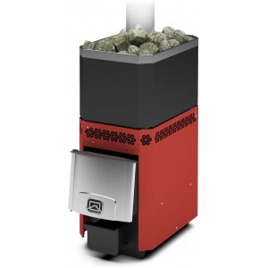 РУСЬ-12 ЛУ Печь-каменка дровяная для бани ТЕПЛОДАРот 6 до 12 м3  / масса камней - 60 кг/  O дымохода 115Печь с окрашенным конвектором, топится из парной 4607151294027