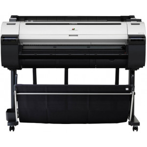 Plotter Canon imagePROGRAF iPF770, Net, 36"/A0/914.4mm, CAD/GIS, 2400x1200dpi_4pl, 256Mb, print head PF-04, 6 tank:MBKx2 / BK/C/M/Y, PFI-107_130ml/starter 90ml, Maint Cartr MC-10,1304(W)x877(D)x1062(H)mm, W 65kg, One roll, front-loading, front output