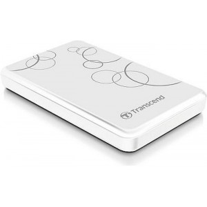2.0TB (USB3.0) 2.5" Transcend "StoreJet 25A3", White, Anti-Shock, One Touch Backup