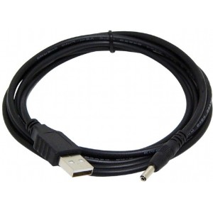 Cable  USB  AM/ power 3.5mm,  1.8 m, USB2.0, Cablexpert, Black, CC-USB-AMP35-6-    http://cablexpert.com/item.aspx?id=7620