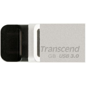 Флешка Transcend JetFlash 880, 32GB, USB3.0/Micro-USB, Silver, Metal Case