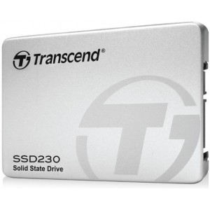 2.5" SATA SSD  256GB Transcend "SSD230" [R/W:560/520MB/s, 65/85K IOPS, SM2258, 3D NAND TLC, Alu]