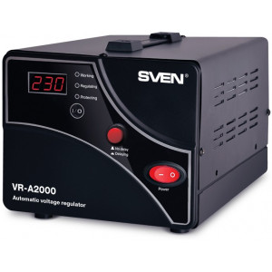 Stabilizer Voltage SVEN  VR- A2000   1200W, Output sockets: 2 ? CEE 7/4-   http://www.sven.fi/ru/catalog/stabilizer/vr_a2000.htm
