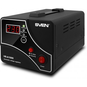 Stabilizer Voltage SVEN VR- A1000 600W, Output sockets: 1 ? CEE 7/4- http://www.sven.fi/ru/catalog/stabilizer/vr_a1000.htm