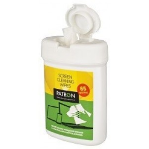  Cleaning wipes for screens  PATRON "F4-004", Mini-Tube 65 pcs.